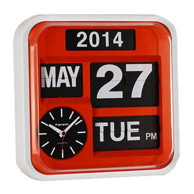 old school gray metal box flip calendar clocks|Retro desk clock (10 old school clocks) .